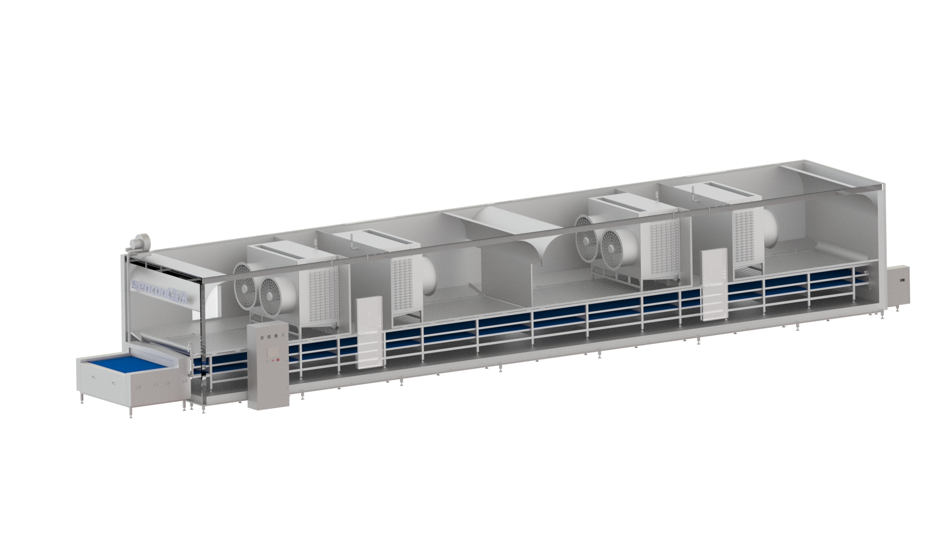 隧道網(wǎng)帶速凍機(jī)