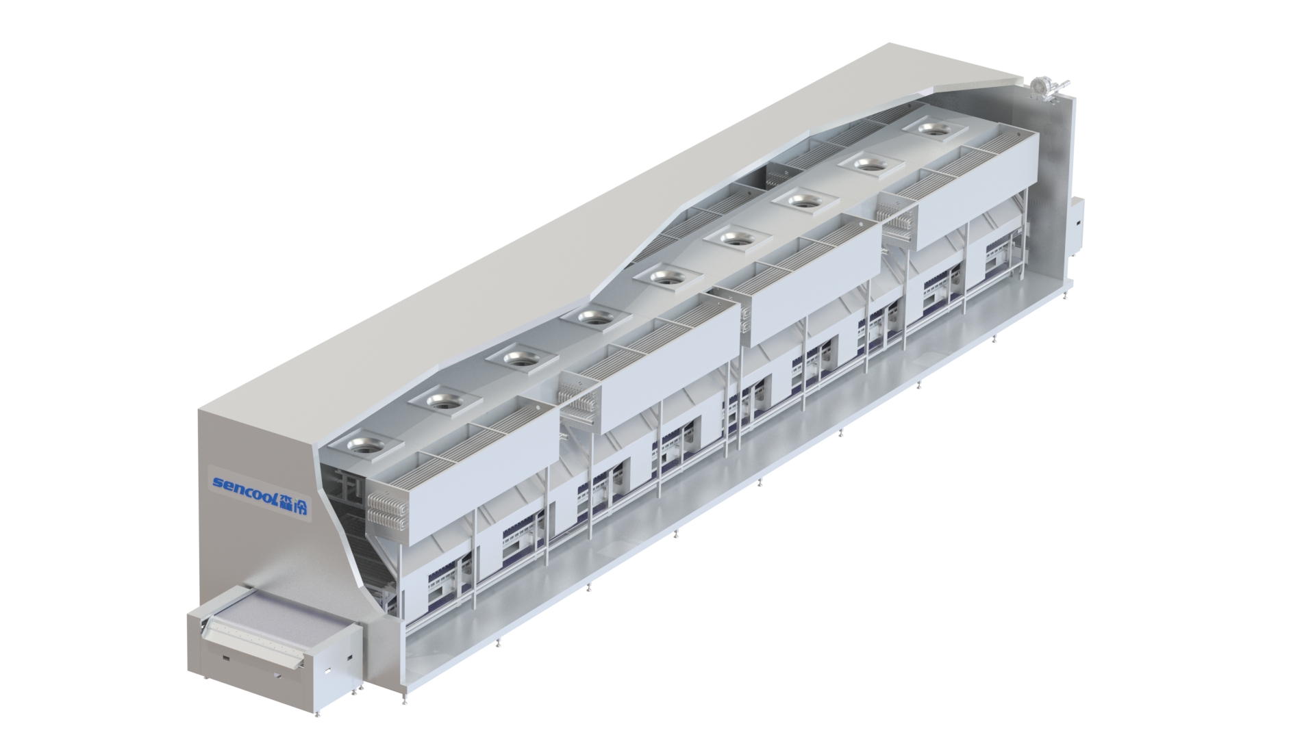 高效對撞板帶速凍機(jī)